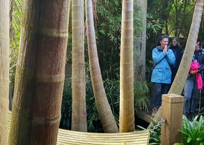 EWHA members and non-members walking around a private garden in Balnarring.
